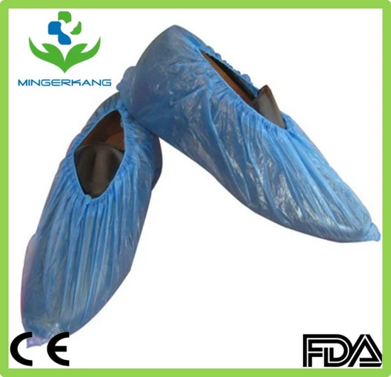 Couverture de chaussure jetable médicale longue imperméable en plastique de SMS non tissée/couverture de botte