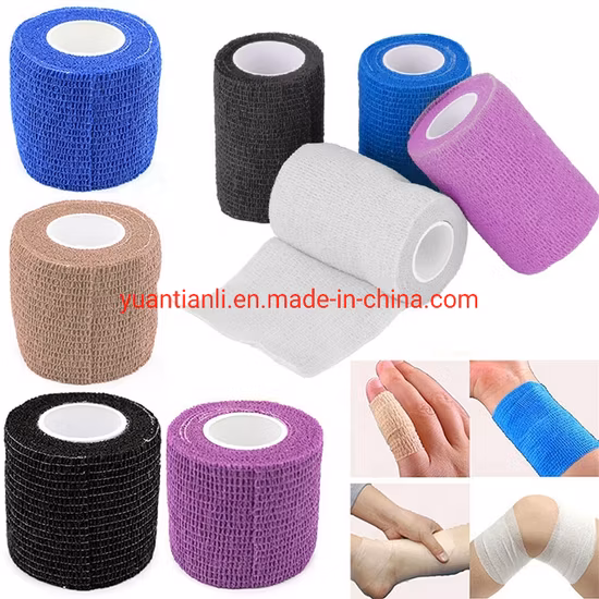 Camo Print Custom Pets Sports 5cm * 4.5m Bandage élastique de soutien de plaie auto-adhésif