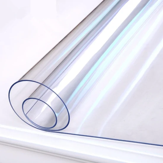 Yingyi plastique 1mm/2mm/3mm PVC nappe Super Transparent verre souple rouleau feuille de Film