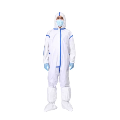 Combinaison imperméable à l'eau jetable de protection isolation globale robes vêtements de protection pour visiteur