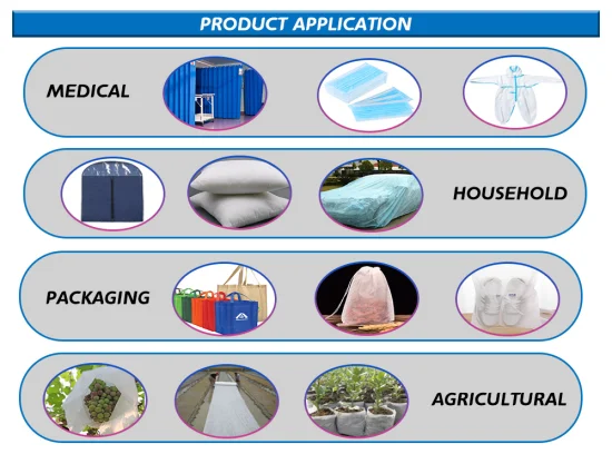 Fabricant chinois directement S SS et SSS non tissé 100% polypropylène non tissé non tissé pour l'agriculture médicale et l'industrie textile